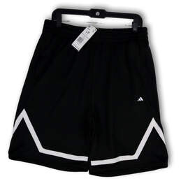 NWT Mens Black Pro Block Elastic Waist Basketball Athletic Shorts Size L