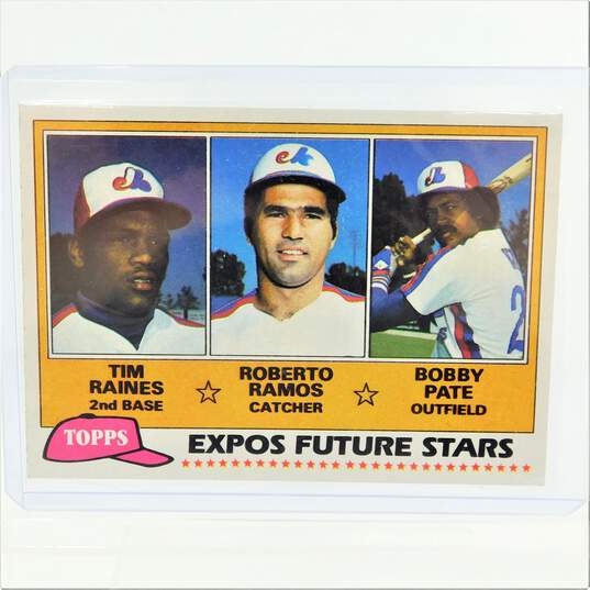1981 HOF Tim Raines Topps Rookie #479 Montreal Expos image number 1