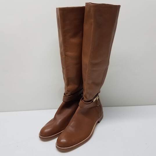Women's Coach 'Christine' Carmel Leather Riding Boots Size 6 image number 1