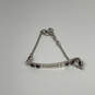 Designer Brighton Silver-Tone Purple Crystal Stone Inspire Chain Bracelet image number 3