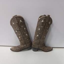 Women's Wrangler Contrast Stitching Leather Western Boots Sz 10D alternative image