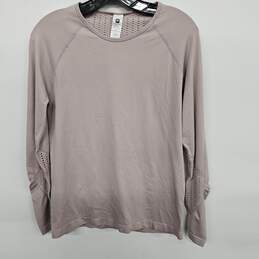 Dylana Seamless Long Sleeve Vented Athletic Dusty Rose Women’s Top