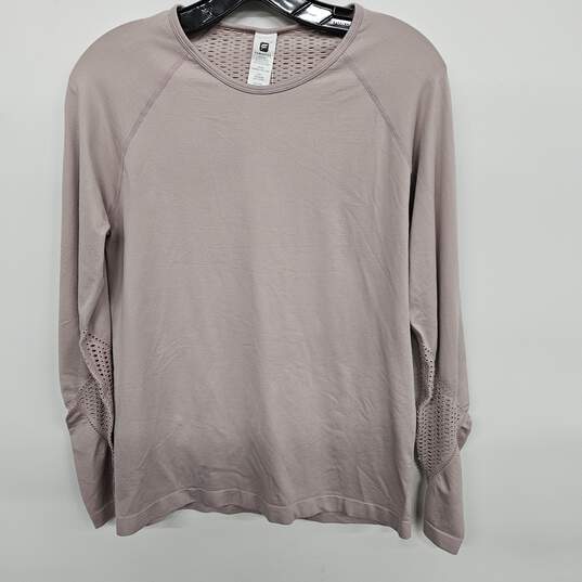 Dylana Seamless Long Sleeve Vented Athletic Dusty Rose Women’s Top image number 1
