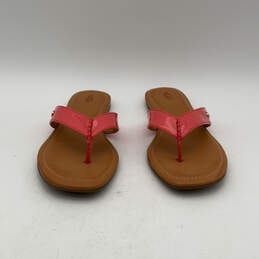 Womens Tuolumne 1107905 Pink Brown Slip On Flat Flip Flop Sandals Size 9 alternative image