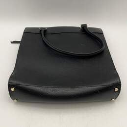 Kate Spade Womens Black Leather Double Strap Bottom Stud Zipper Tote Handbag alternative image