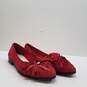 Anne Klein Dixie Red Suede Fringe Loafers Women's Size 10M image number 3