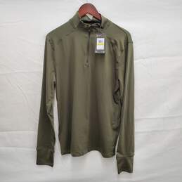 NWT Under Armour MN's Qualifier Run Olive Green Sweater Size MM