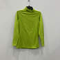 Womens Lime Long Sleeve Mock Neck Fitted Pullover Activewear T-Shirt Size M image number 1