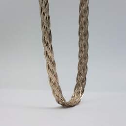 Sterling Silver Braided 22 1/2 Inch Necklace 25.9g