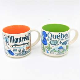 Montreal & Quebec Canada Starbucks Been There Series Coffee Mugs Cups