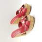 Ralph Lauren Women's Red Platform Mule Heels Size 8 image number 3