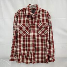 Pendleton MN's 100% Cotton Plaid Long Flannel Sleeve Shirt Size S alternative image