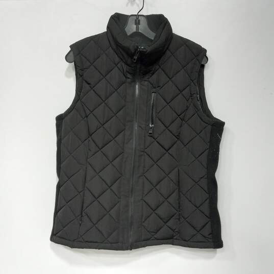 Andrew Marc Black Puffer Vest Women's Size L image number 1
