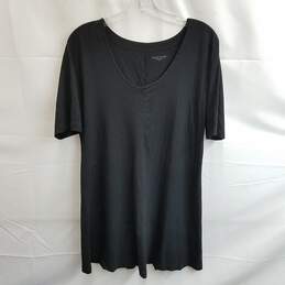 Eileen Fisher Women's Black Viscose Short Sleeve Top Size M