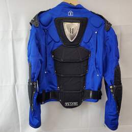 Icon Timax Mesh Jacket Black & Blue w/ Elbow Spine Padding Men's MD alternative image