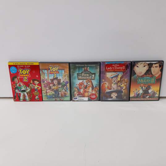 Bundle of 5 Assorted Disney Animated DVD Movies image number 1