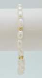 14K Yellow Gold Pearl Bracelet 4.8g image number 3