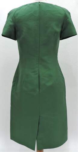 Valentino Emerald Green Lace Embroidered Cotton Sheath Dress Size 4 W/COA alternative image