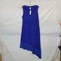 Tommy Bahama Cobalt Blue Cotton Hi-Low Tea Length Dress WM Size M NWT image number 1
