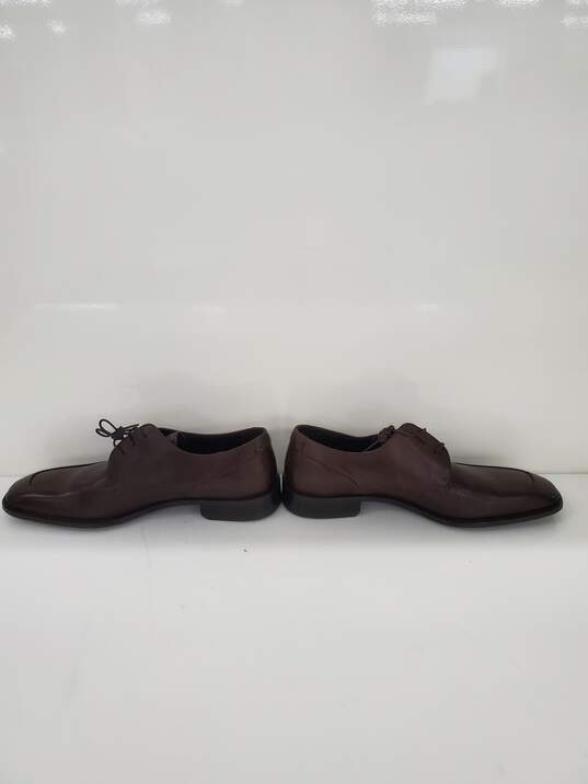 Men Clavin Klein Brown Leather Dress Shoes Size-12 New image number 3
