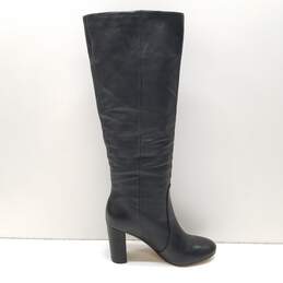 Vince Camuto Leather Knee High Boots Black 6.5