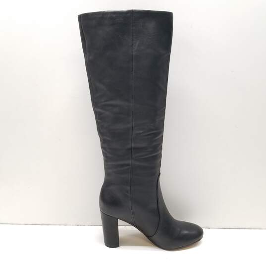 Vince Camuto Leather Knee High Boots Black 6.5 image number 1