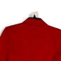 Womens Red Peak Lapel Long Sleeve Flap Pocket Single Button Blazer Size 2 image number 4