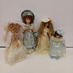 4pc. Bundle of Assorted Collectible Porcelain Dolls