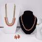 4pc. Peach Jewelry Costume Collection image number 1