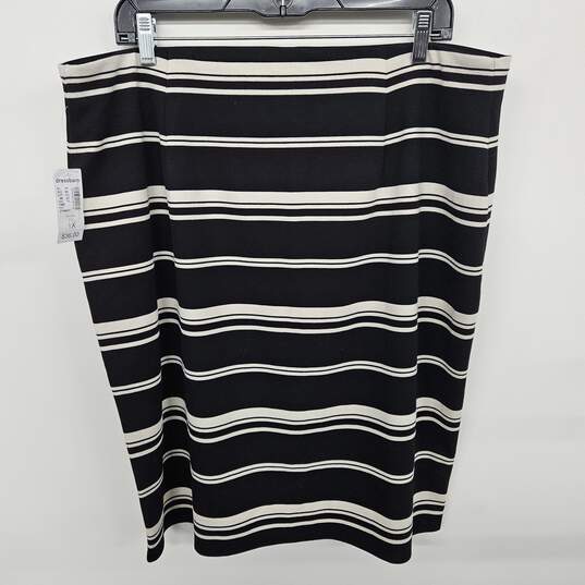 Black & White Striped Skirt image number 1