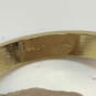 Designer Vera Bradley Gold-Tone Black Enamel Classic Hinged Bangle Bracelet image number 4