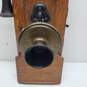 Antique 1900's Swedish American Phone Oak Wood Wall Crank Telephone UNTESTED image number 2