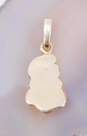 14k Yellow Gold Flower Carved Pendant 3.9g image number 2