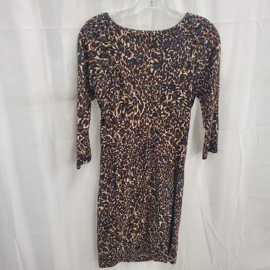Joseph Ribkoff Women's Animal Print Long Sleeve Dress Size 6 NWT image number 2
