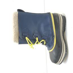 Sorel Blue Rain Boots Sz 5 alternative image