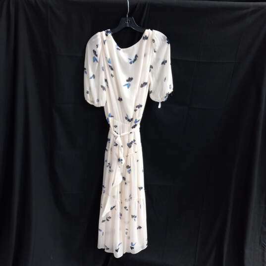 Women's Ralph Lauren Cream Colored Dress with Blue Butterflies Size 14 NWT image number 1