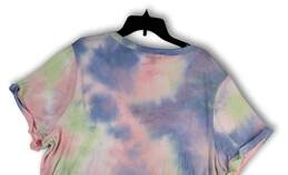 NWT Womens Multicolor Ombre Short Sleeve V-Neck Pullover Blouse Size 22/24 alternative image