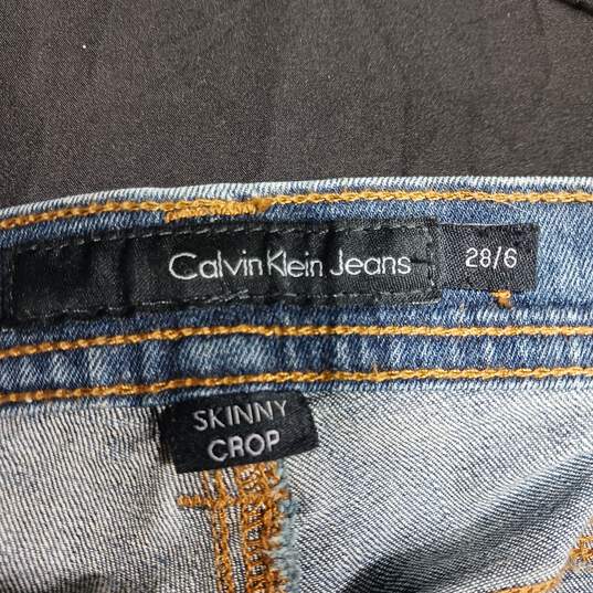 Calvin Klein Skinny Crop Jeans Women's Size 28/6 image number 3