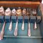 IS Wm. Rogers Overlaid Silver Plate 53pc Set in Wood Case image number 4