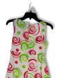 NWT Womens Multicolor Spiral Print Sleeveless Back Zip A-Line Dress Size 6 image number 4