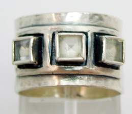 YAM Israel Sterling Silver Topaz Ring 5.0g