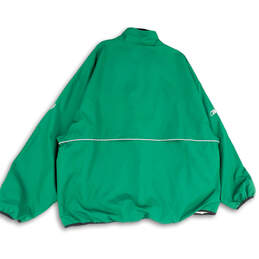 Mens Green Bay Packers Mock Neck 1/4 Sleeve Windbreaker Jacket Size 4XL alternative image