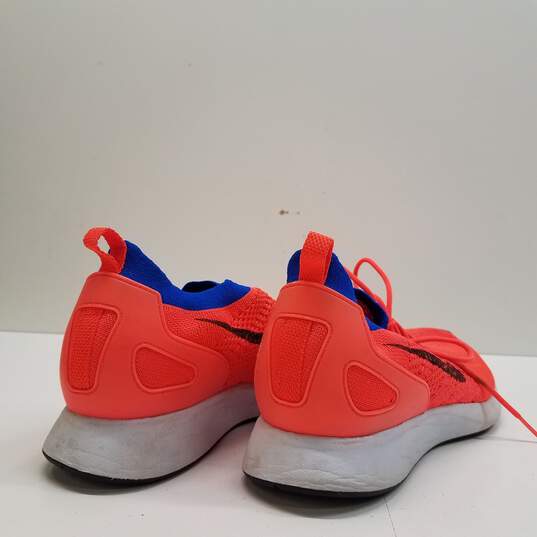 Nike Air Zoom Mariah Flyknit Racer Orange Running 918264-800 Sneakers Men's Size 11 image number 4