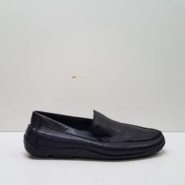 Tommy Bahama Leather Slip On Flats Black Men's Size 8.5