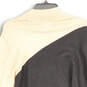 Womens Brown Black Color Block Crew Neck Pullover Sweater Size XL image number 3