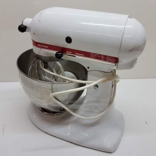 Vintage Kitchenaid KSM90 Stand Mixer W/pour Shield, White TESTED