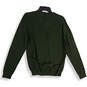 NWT Mens Green Knitted V-Neck Long Sleeve Pullover Sweater Size Small image number 2