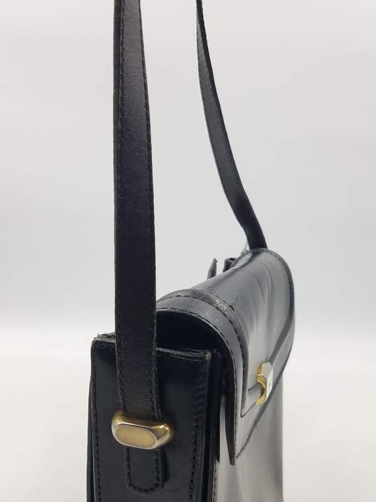 Authentic BALLY Black Flap Shoulder Bag image number 3