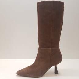Sam Edelman Samira Brown Suede Heeled Boots Women's Size 8M