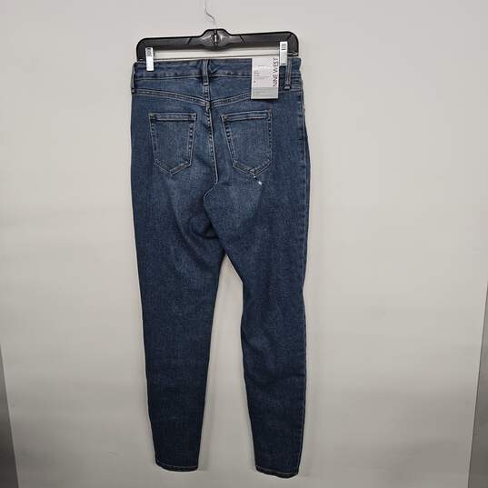 Blue Denim High Rise Curvy Skinny Jeans image number 1